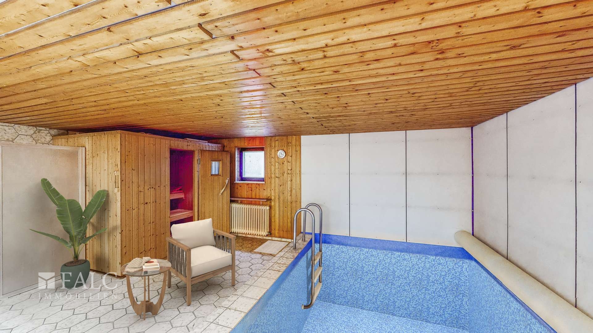 Visualisierung: Pool und Sauna