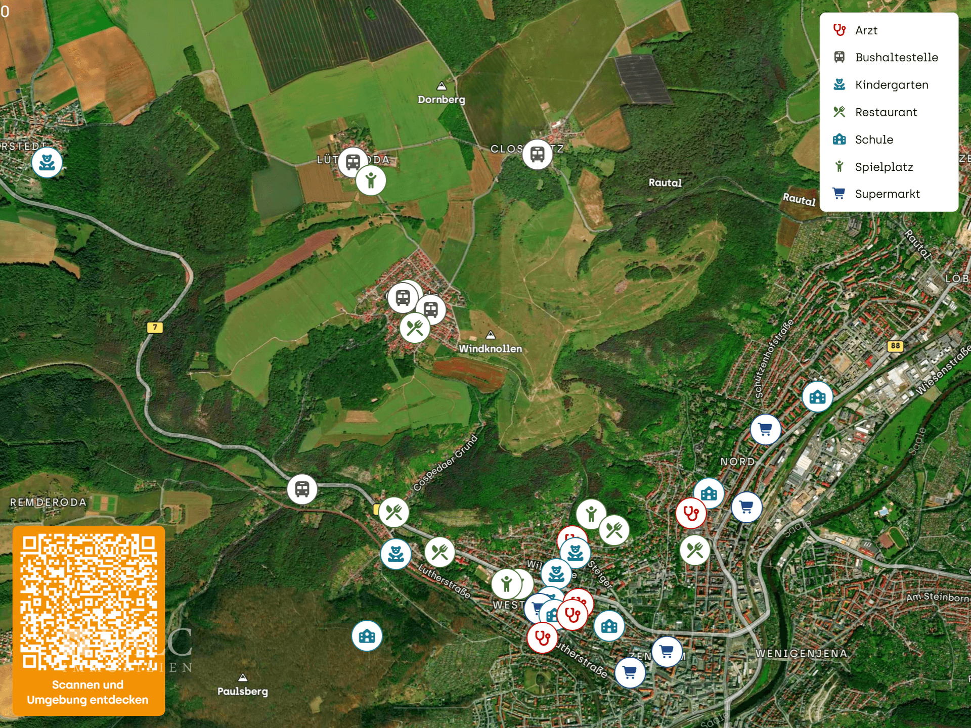 Lageplan-LützerodaerWeg13-07751Jena,Deutschland-Kartenausschnitte-1