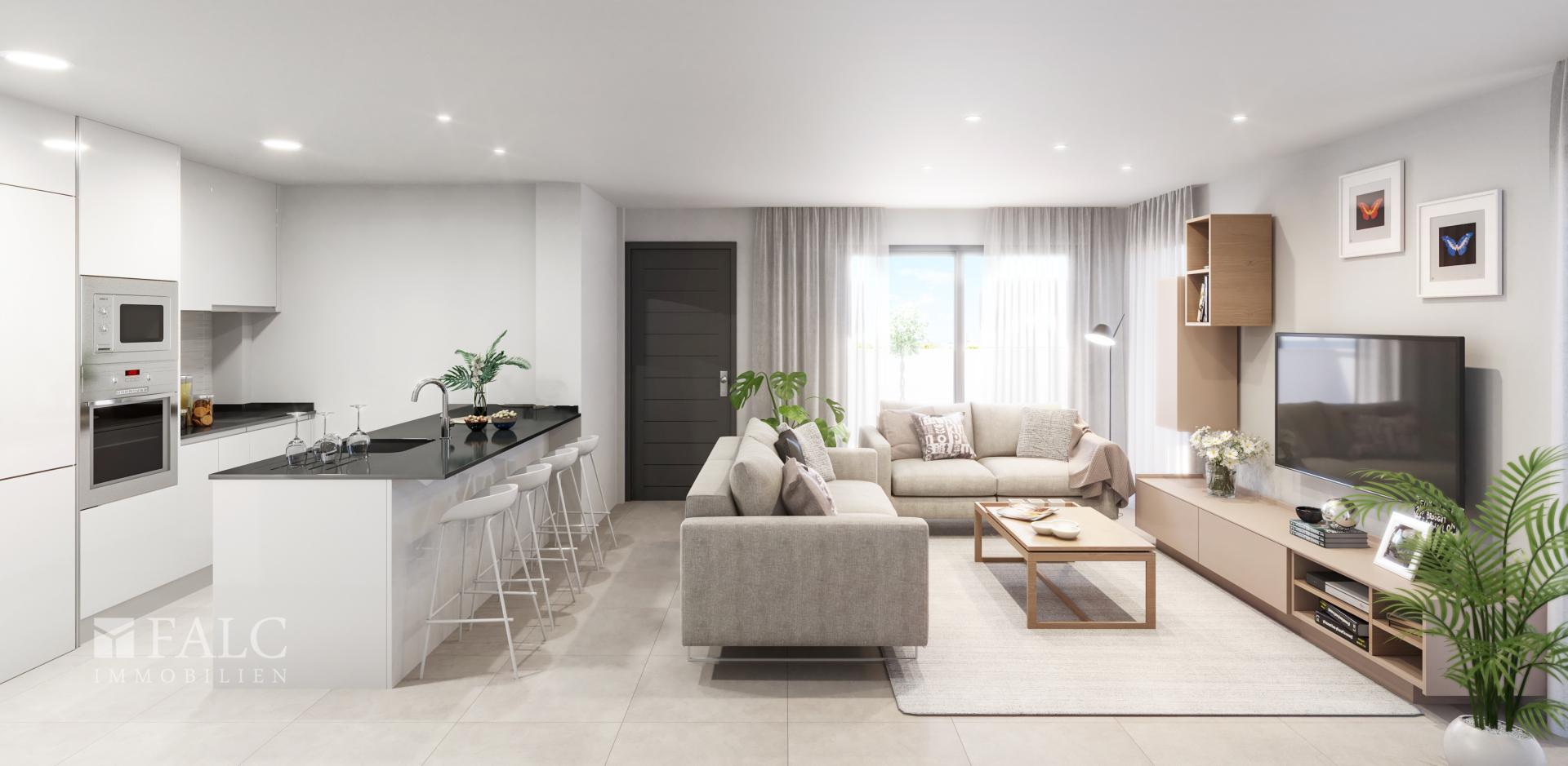 Kitchen-Living space / Cocina-sala de estar