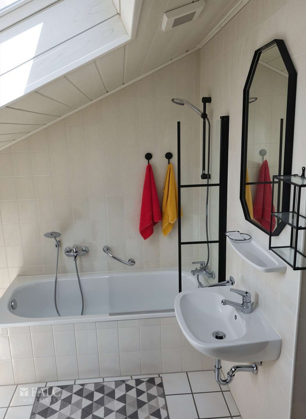 Bad mit Wanne - (KI generiert)