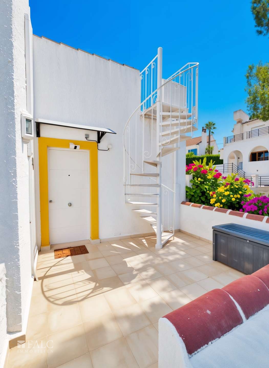 Treppe zu Solarium - (KI generiert)