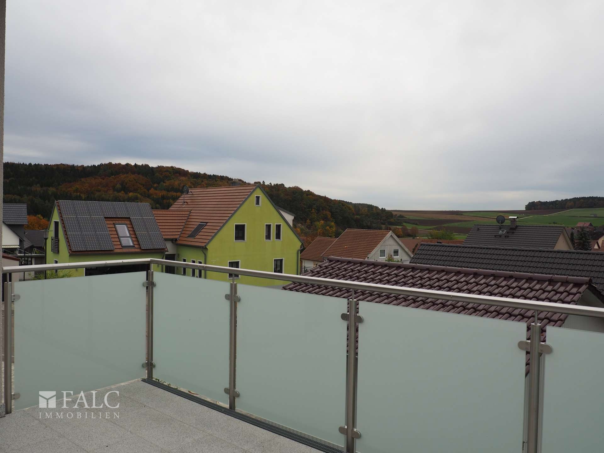 Blick vom Balkon