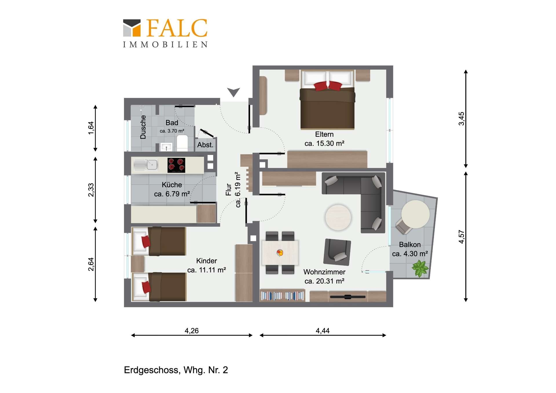 Grundriss-EG rechts, Whg. 2