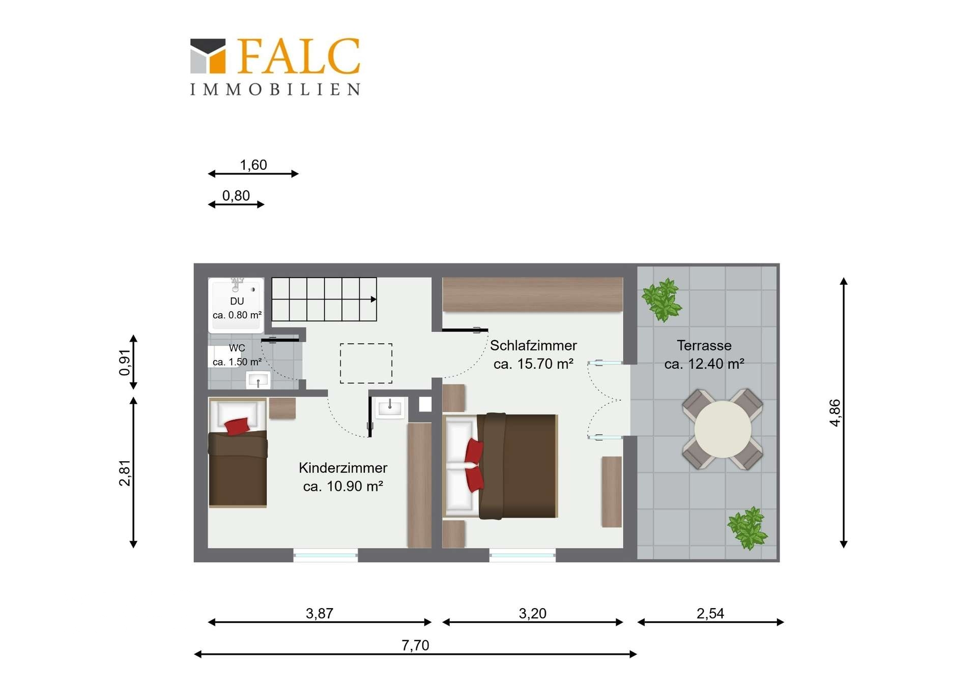 Grundriss Obergeschoß