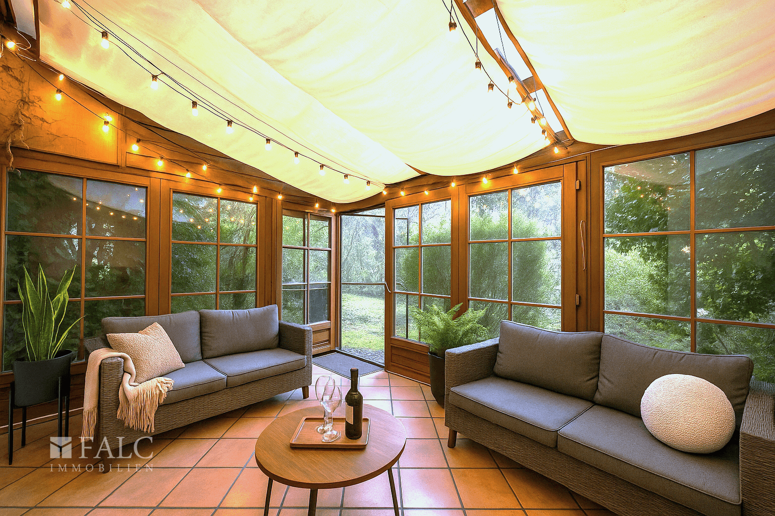 Einrichtungsbeispiel Wintergarten