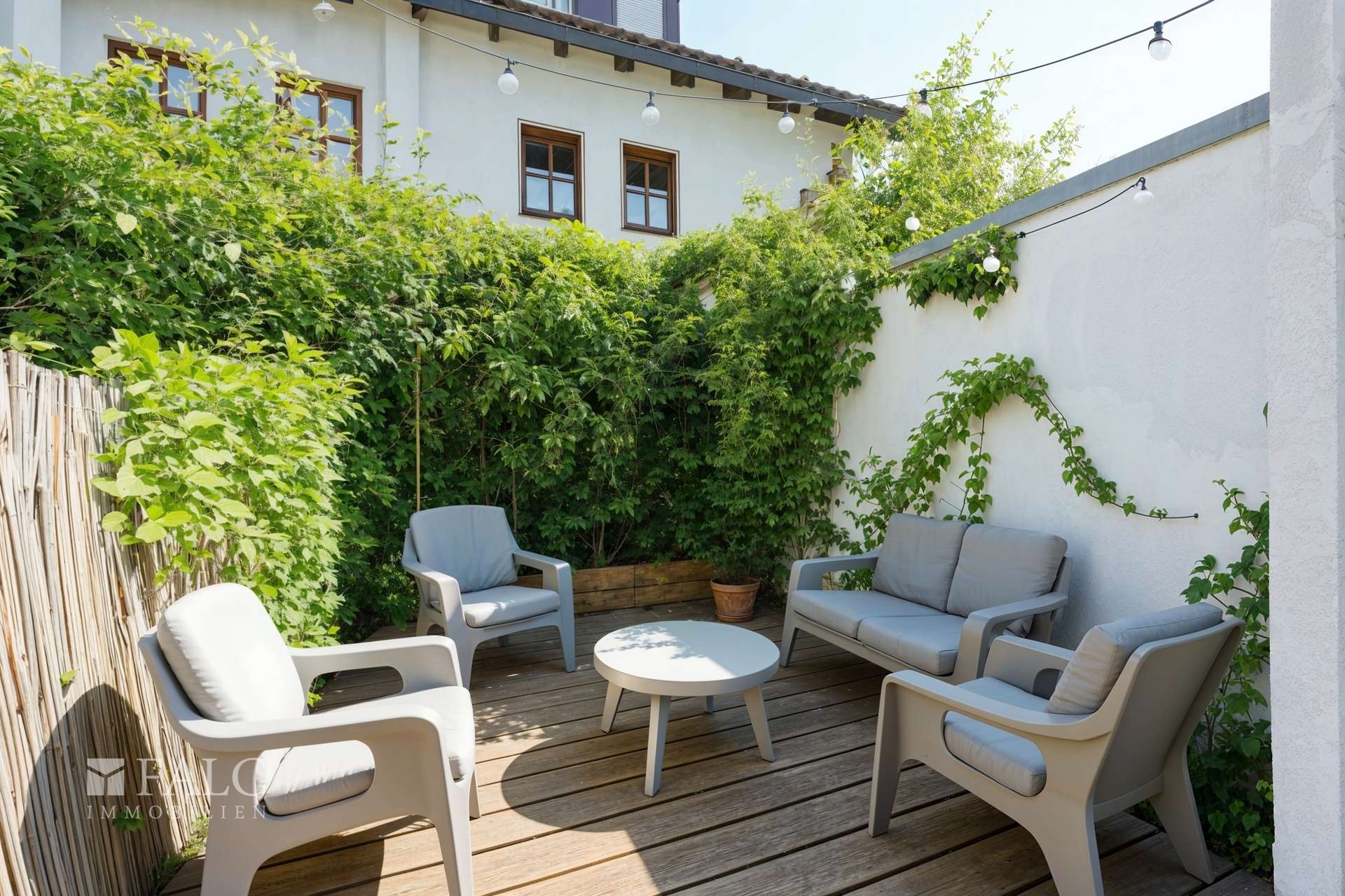 Gartenterrasse Einrichtungsbeispiel