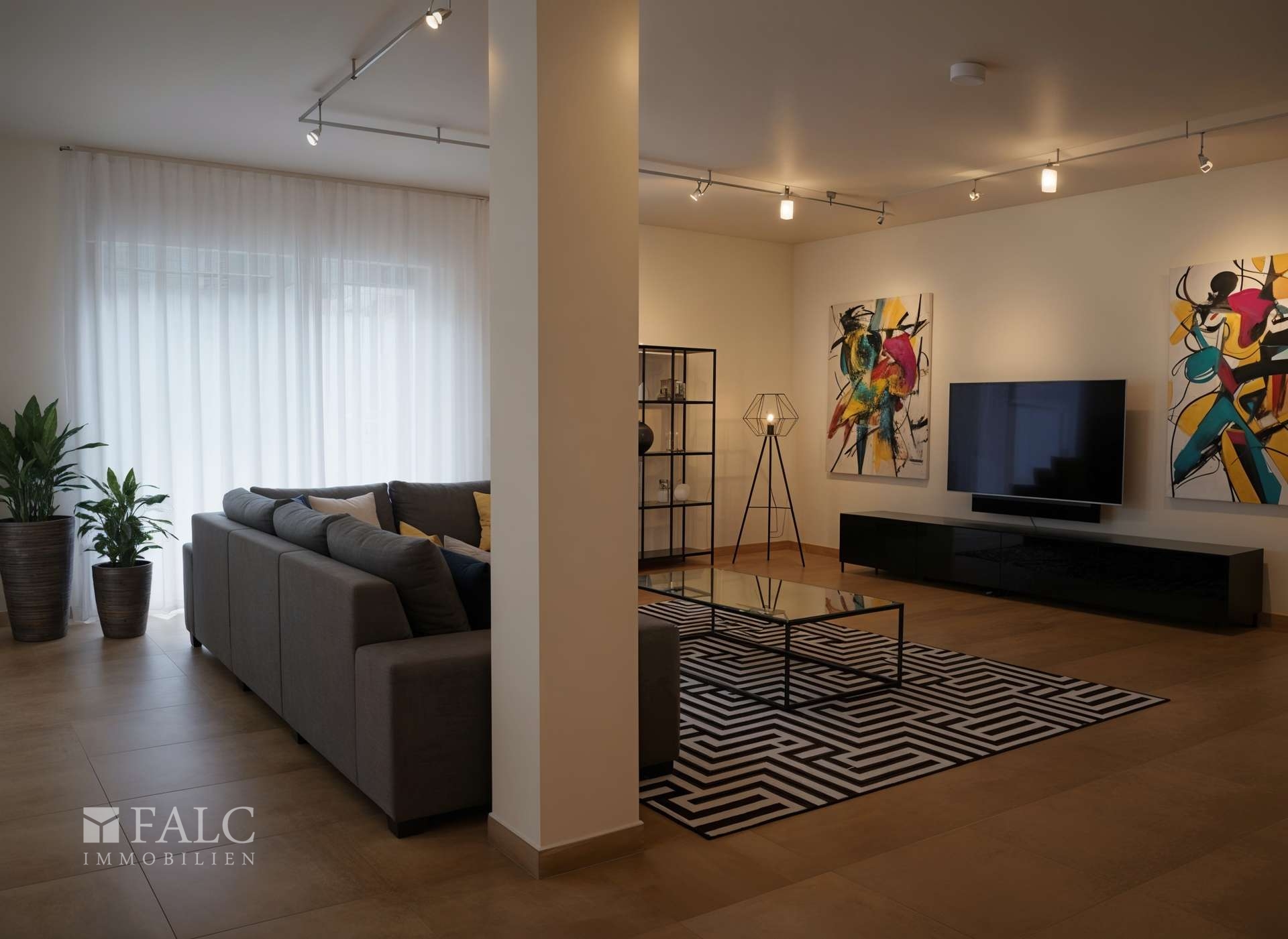 Wohnzimmer - (KI bearbeitet)