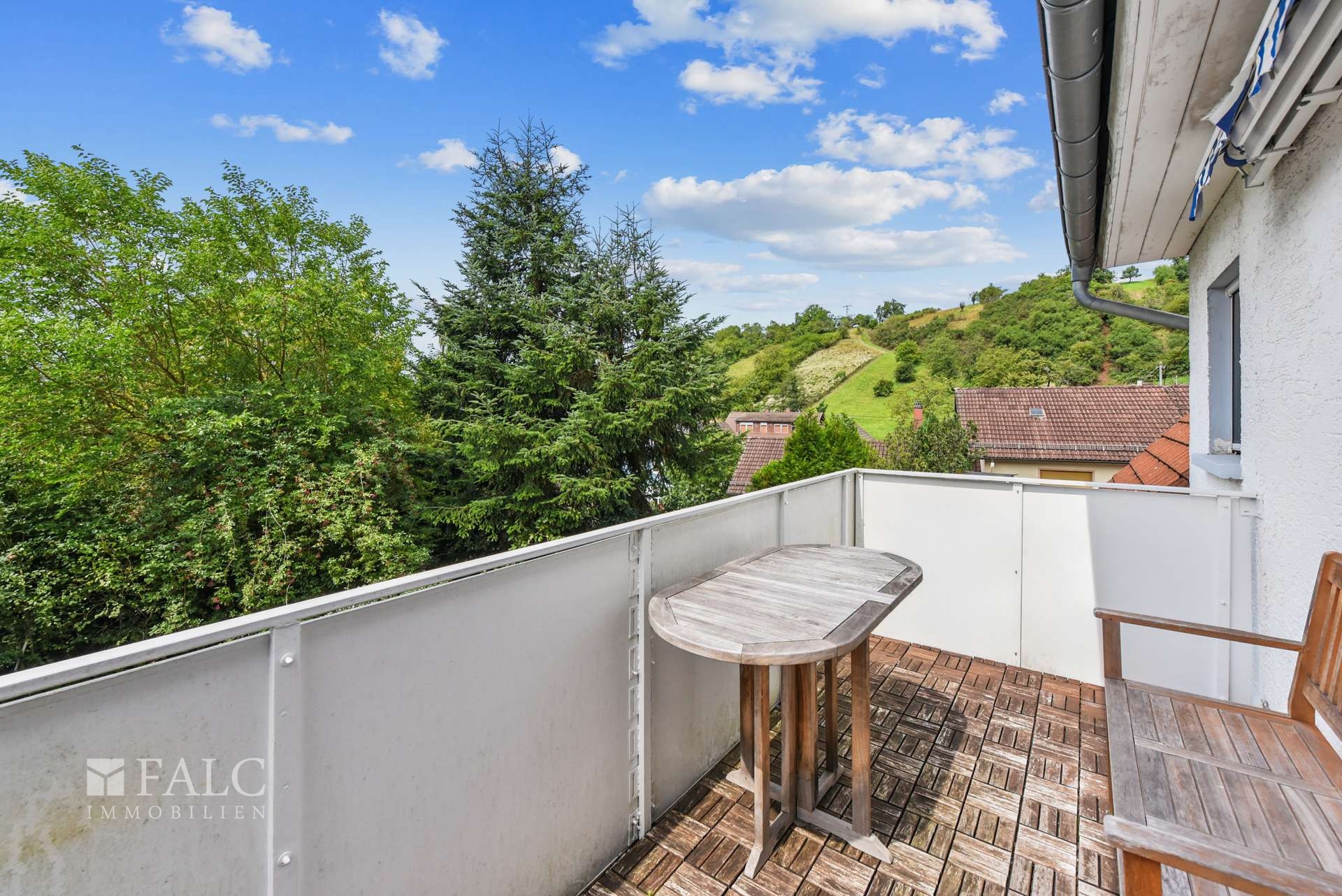 ... mit Blick in die Berge