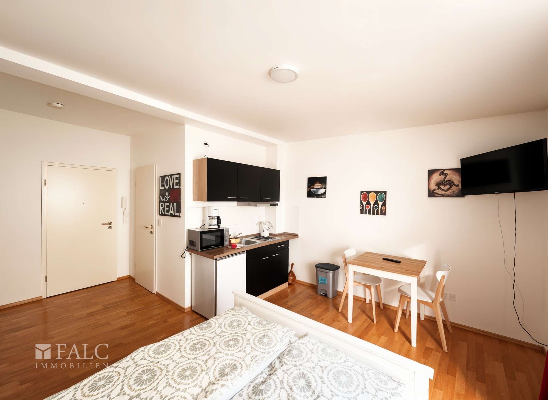 Wohnraum Apartment 5 oben rechts ca. 22m²