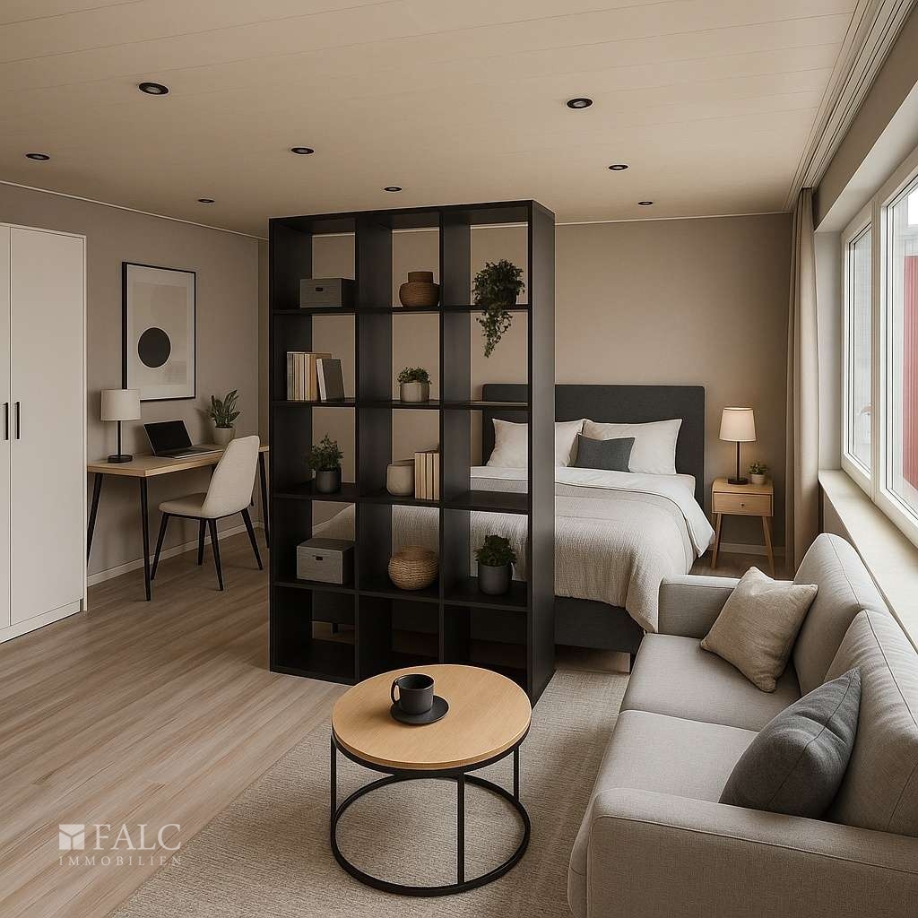 Raum mit KI möbliert