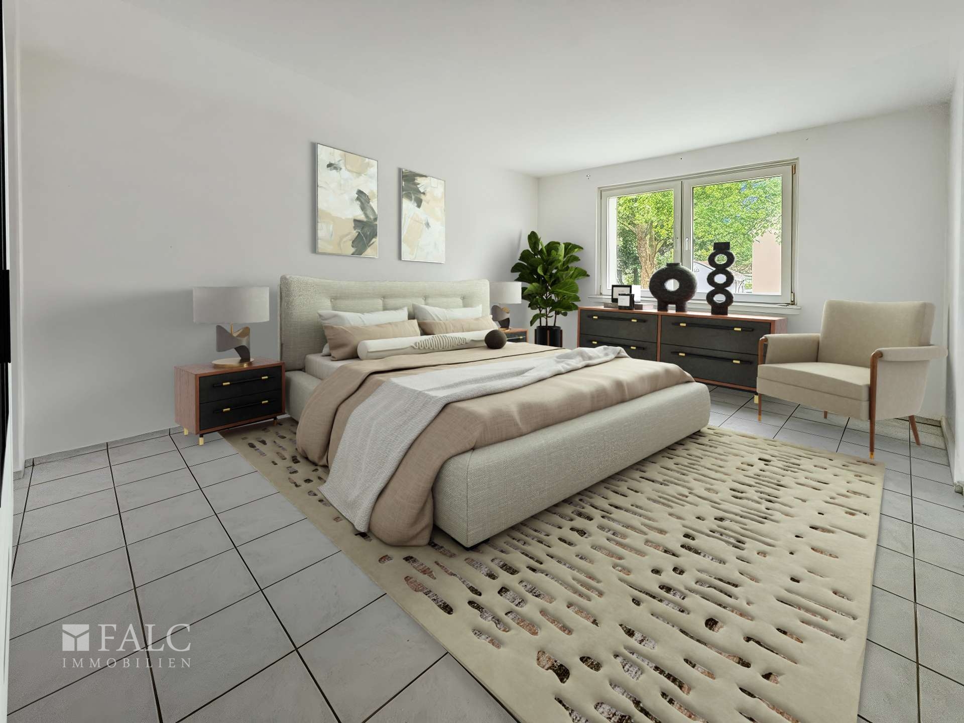 KI-Generiert Schlafzimmer 