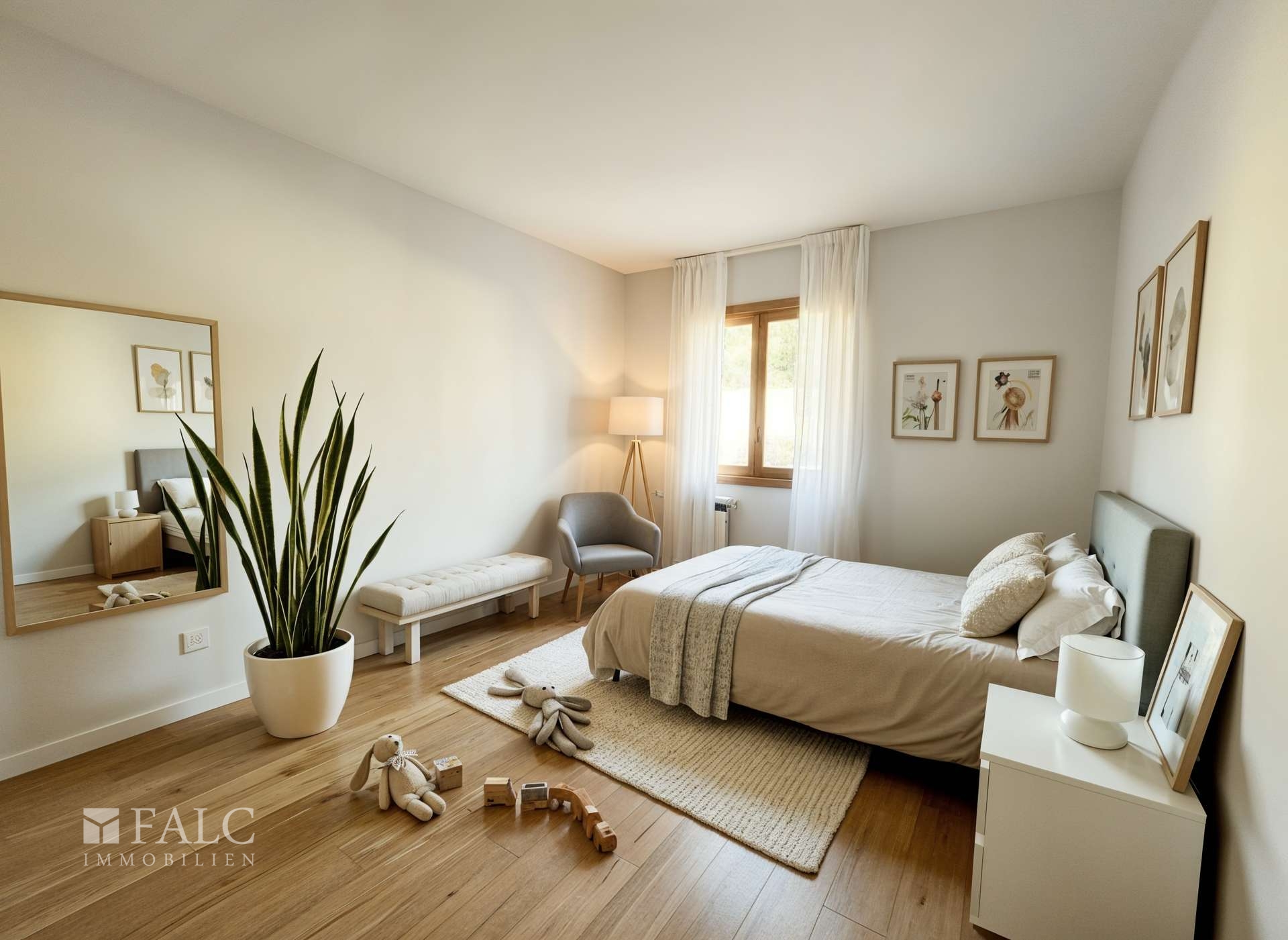 Schlafzimmer 2 - virtual Staging