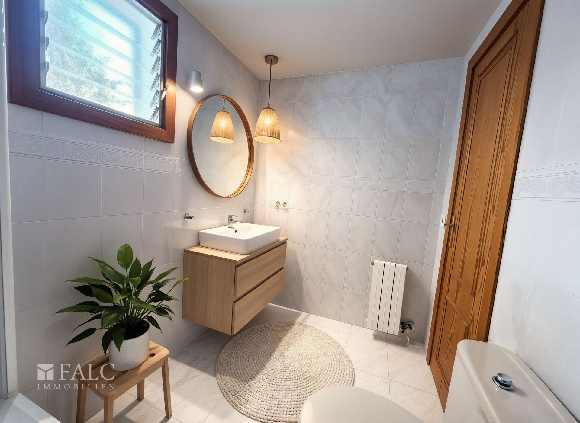 Badezimmer 1 mit - virtual Staging