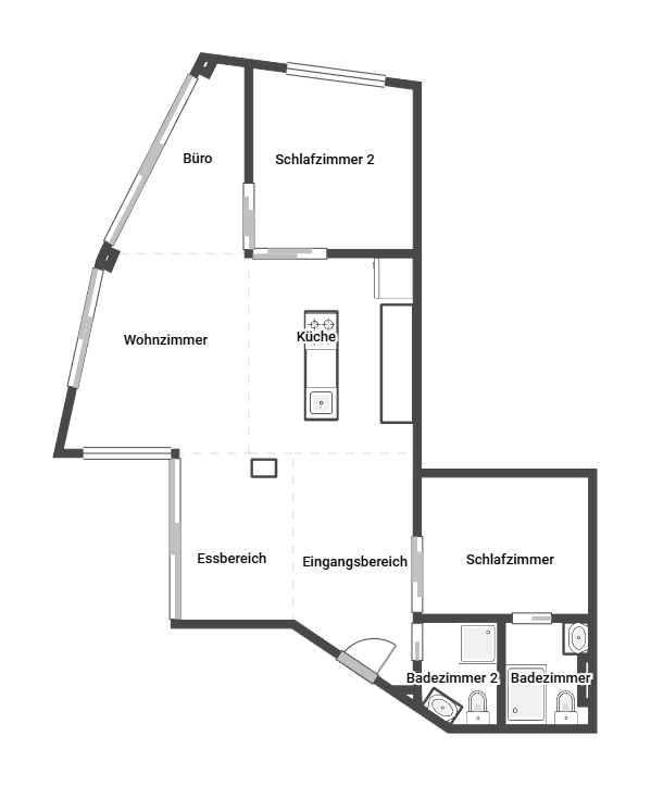 Erdgeschoss-Grundriss