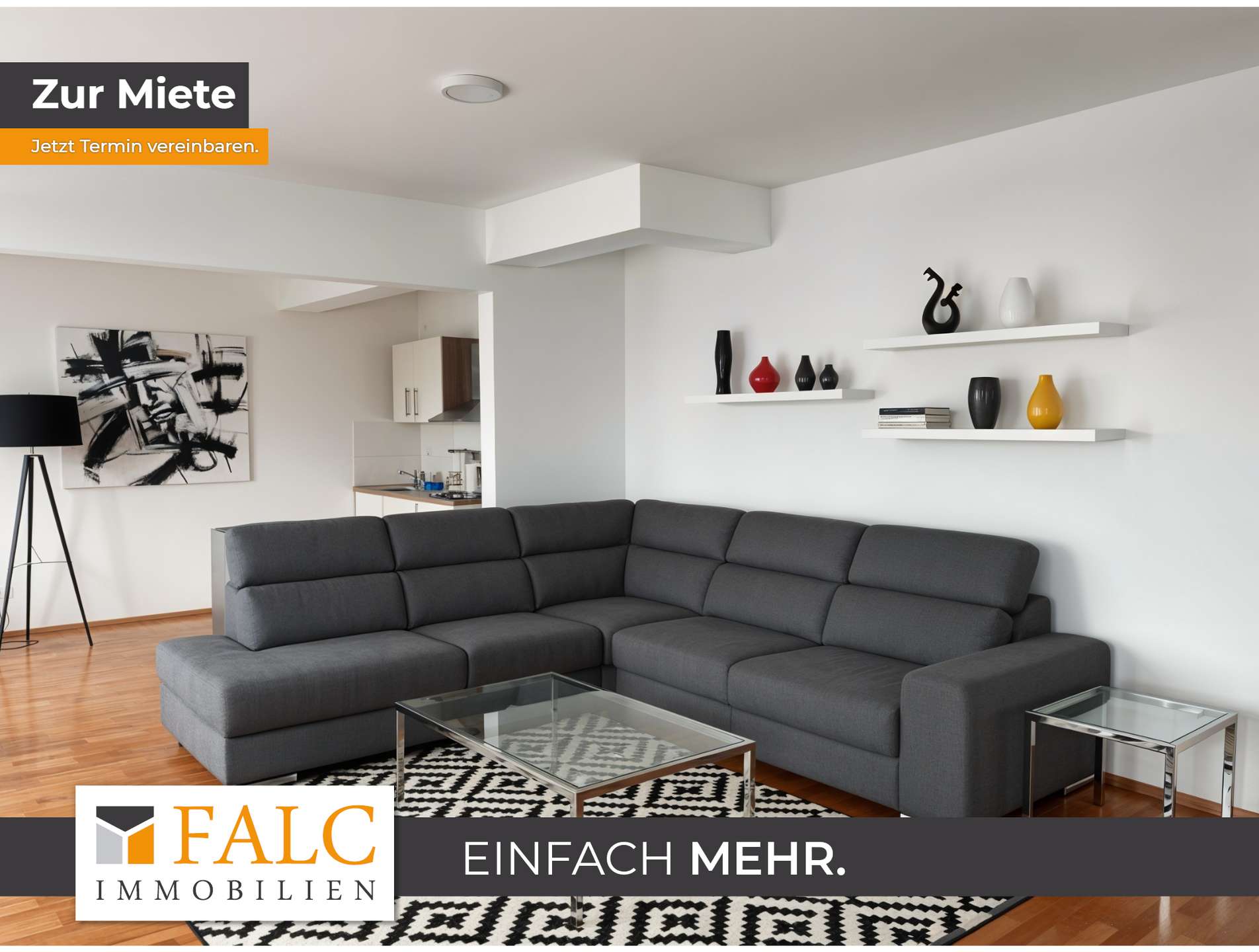 Apartment 1 unten links (Einrichtungsvorschlag KI-generiert)