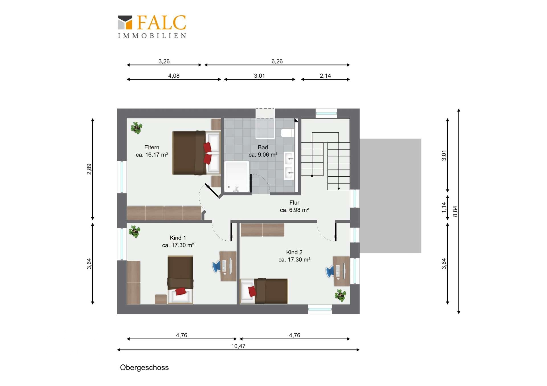 Grundriss Obergeschoss