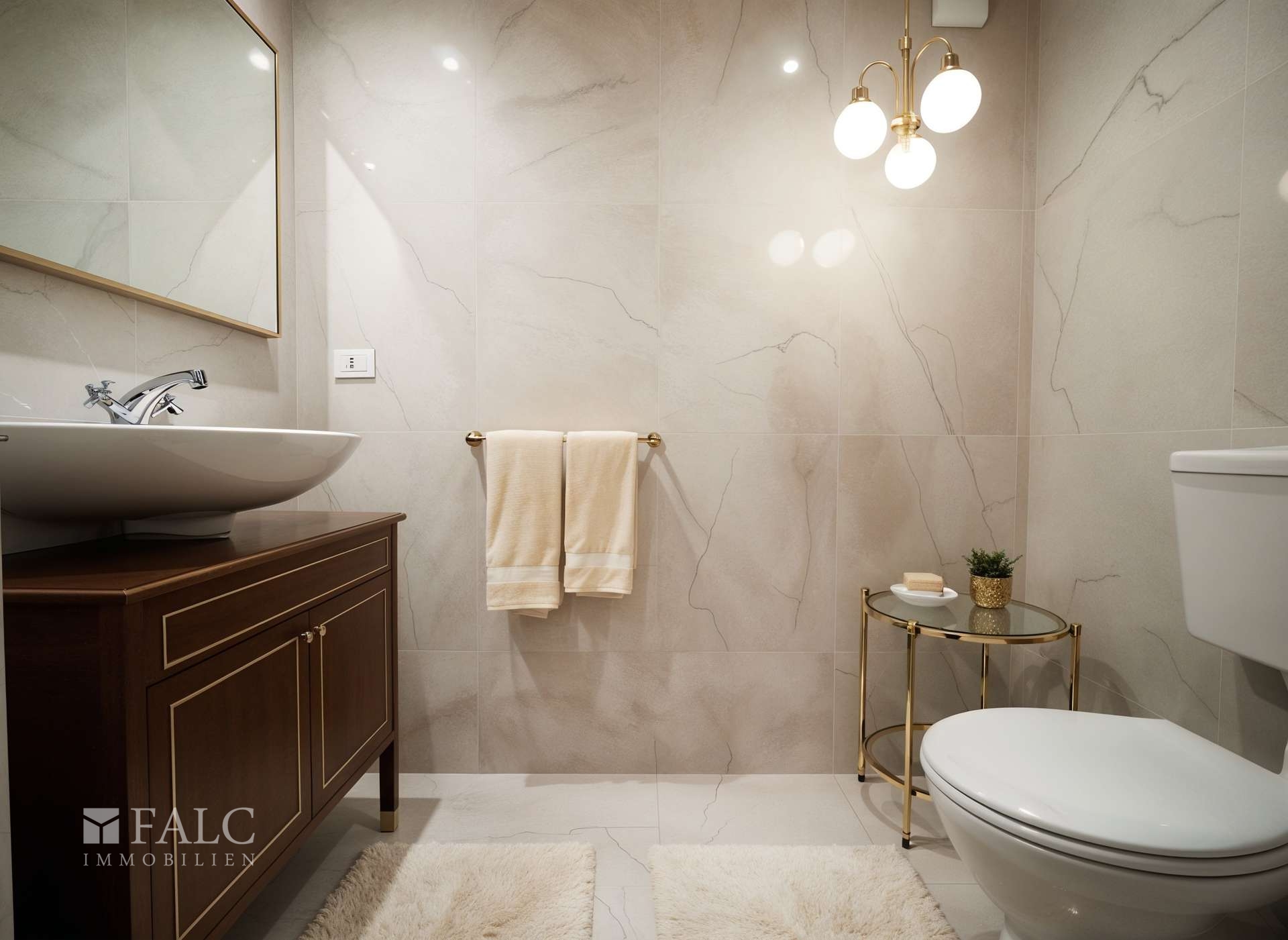 Gäste WC visualisiert