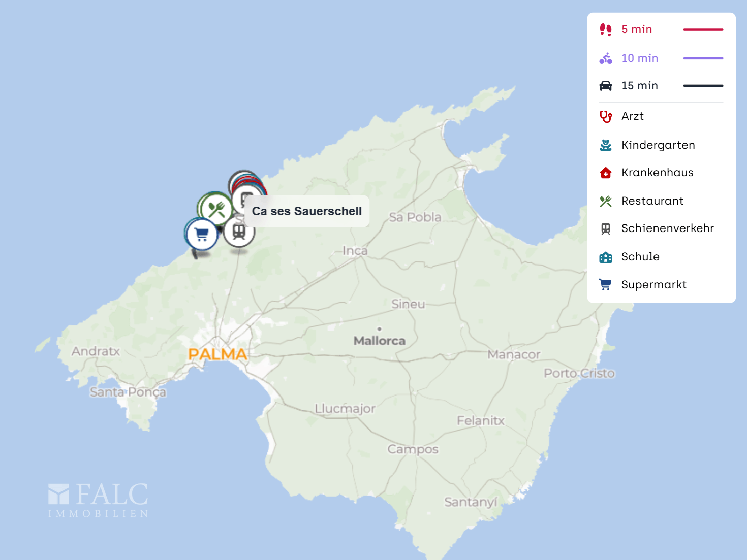 Standortkarte Mallorca