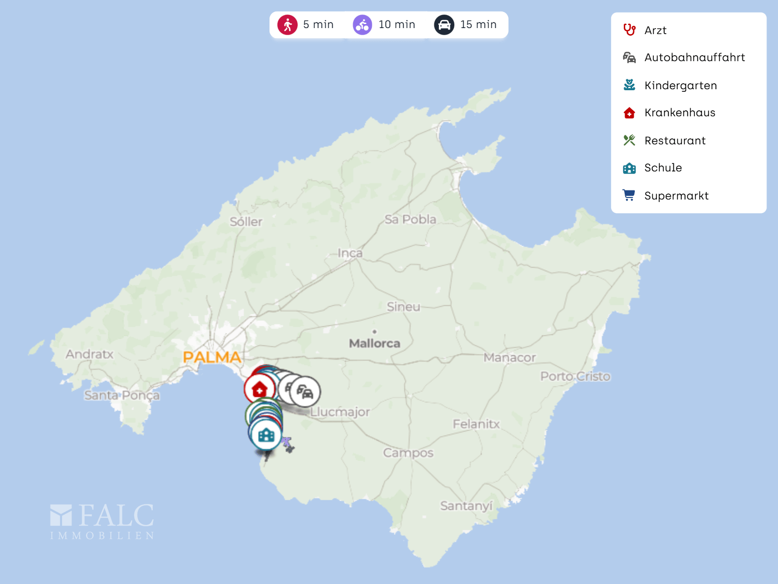 Mallorca Immobilienkarte