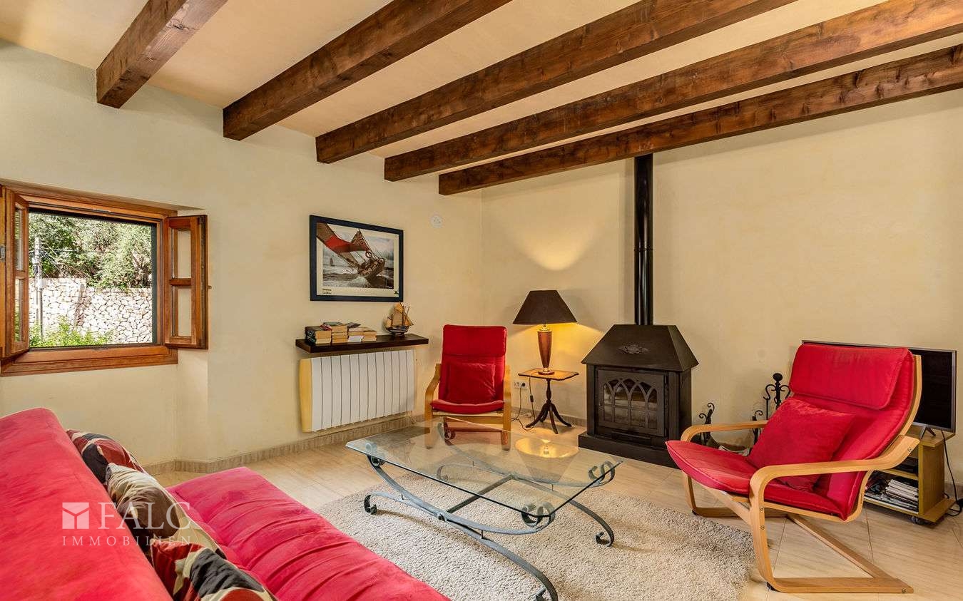 Wohn-/Esszimmer mit Kamin