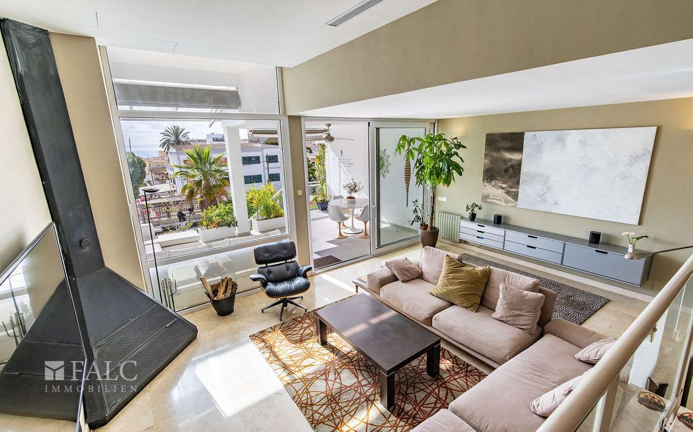 Wohnbereich mit Kamin