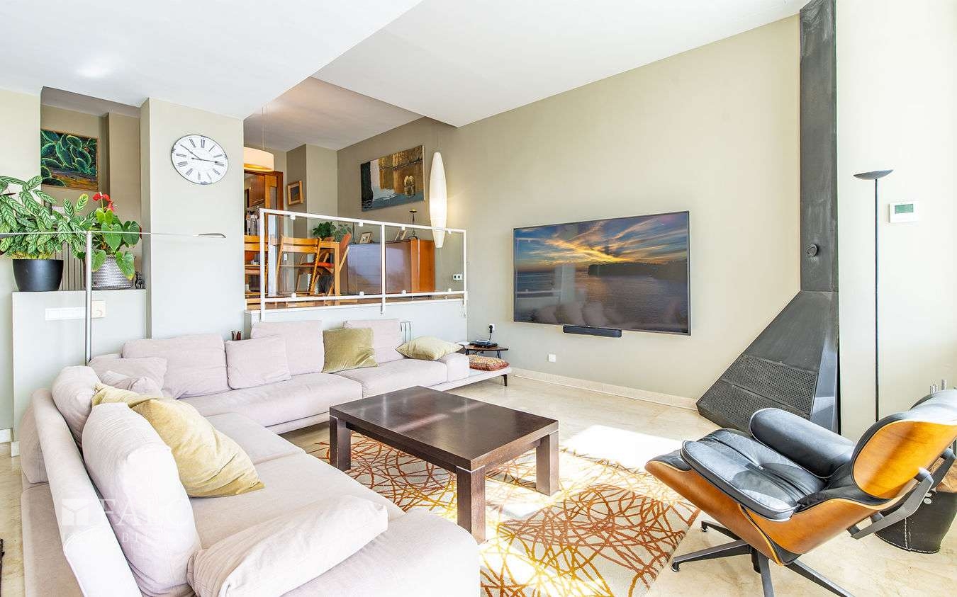 Wohnbereich mit Kamin