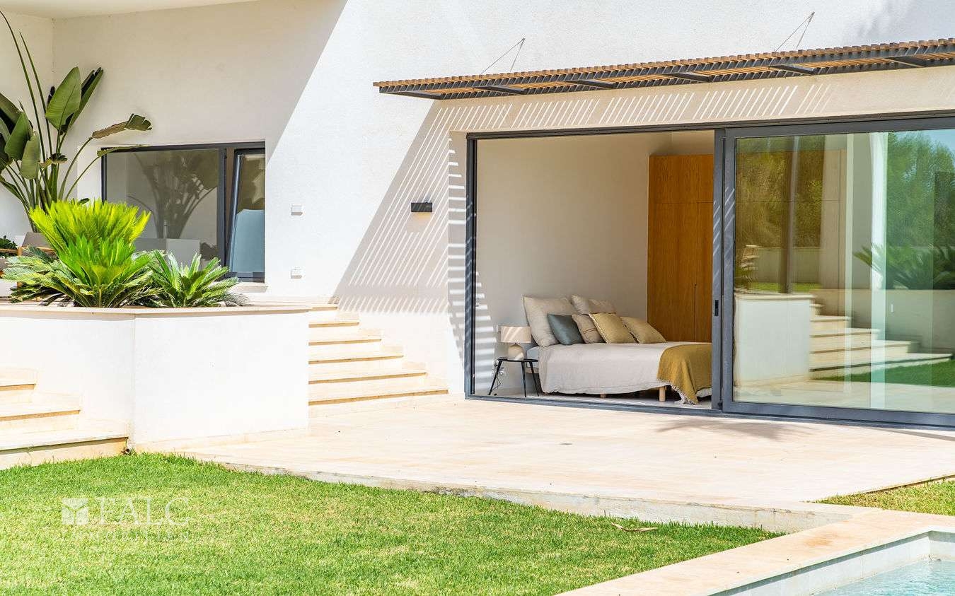 Blick Garten-Schlafzimmer