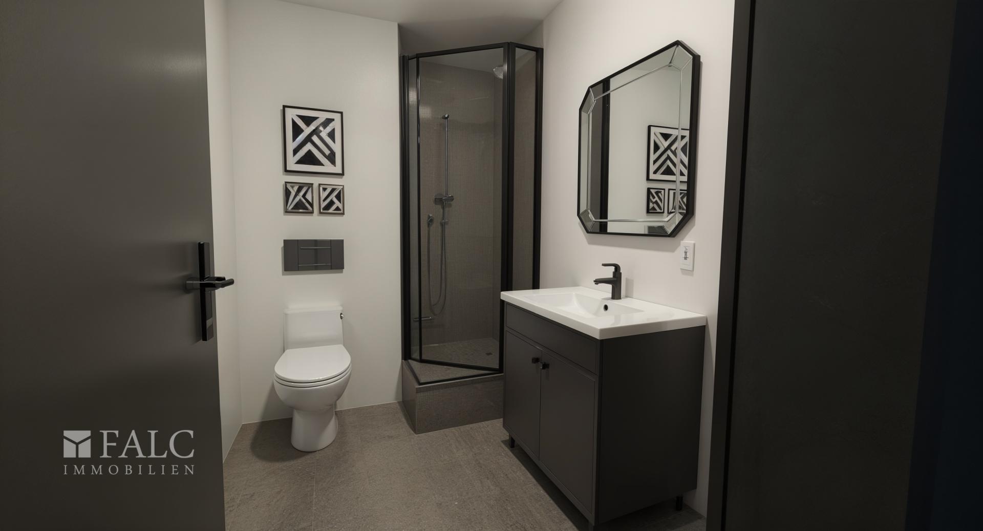 Badezimmer, Modern - (KI generiert)