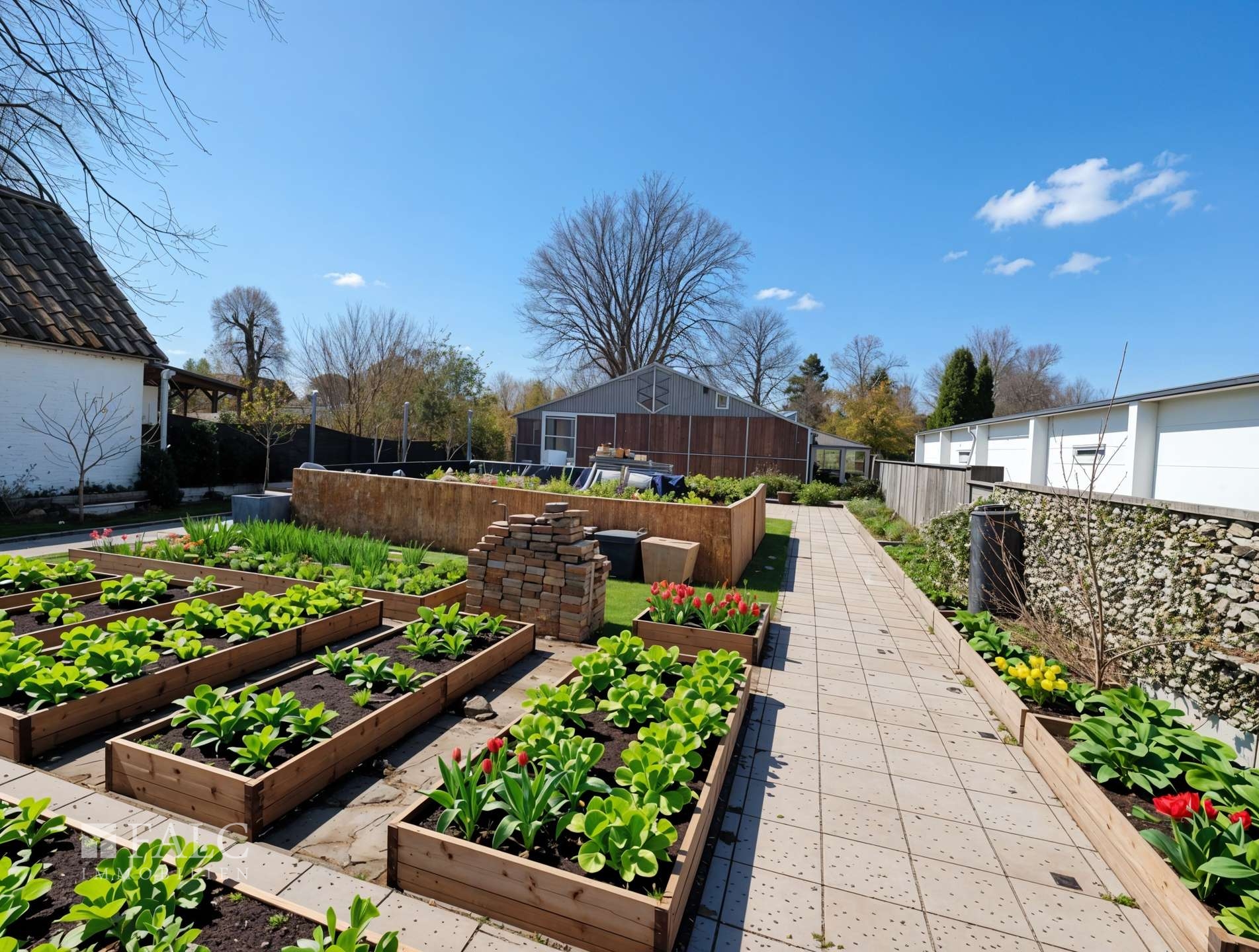 ...un so könnte der Garten in Zukunft aussehen.