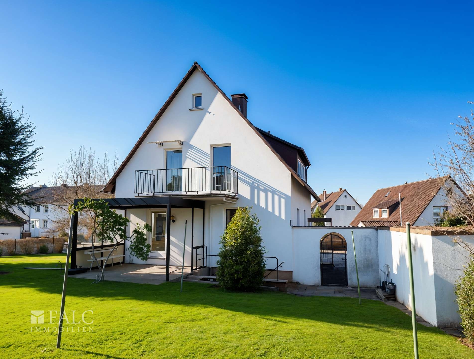 Blick auf die Terrasse - (KI generiert)