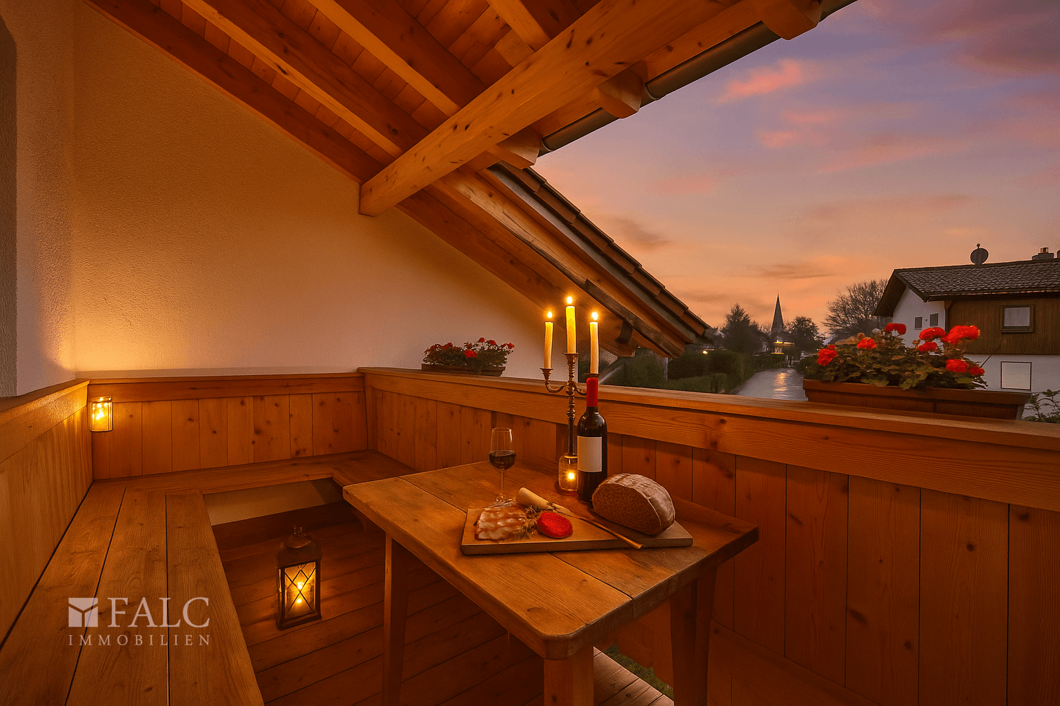 Balkon.Einrichtungsbeispiel