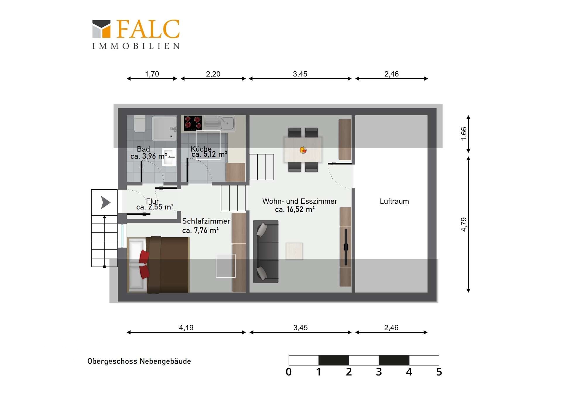 Obergeschoss Nebengebäude