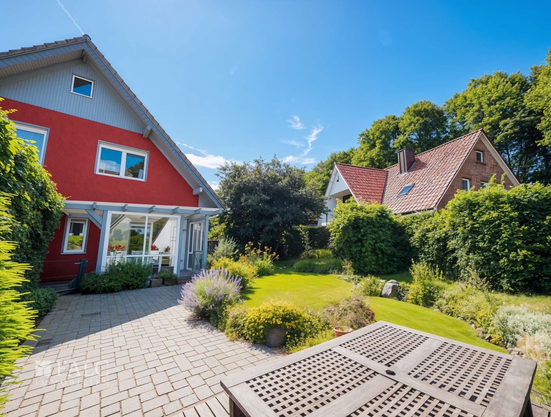 Überdachte Sitzecke 