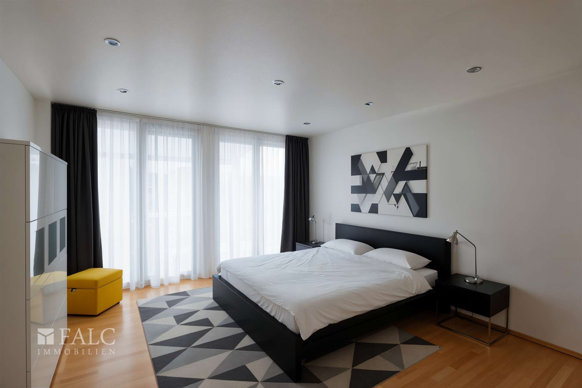 Schlafzimmer - Möblierungsbeispiel