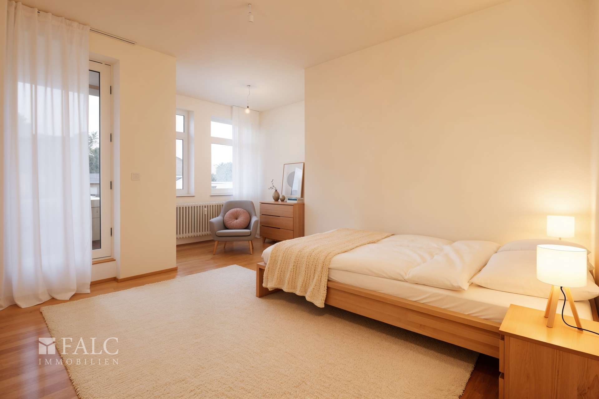 Schlafbereich - Möbelierungsbeispiel