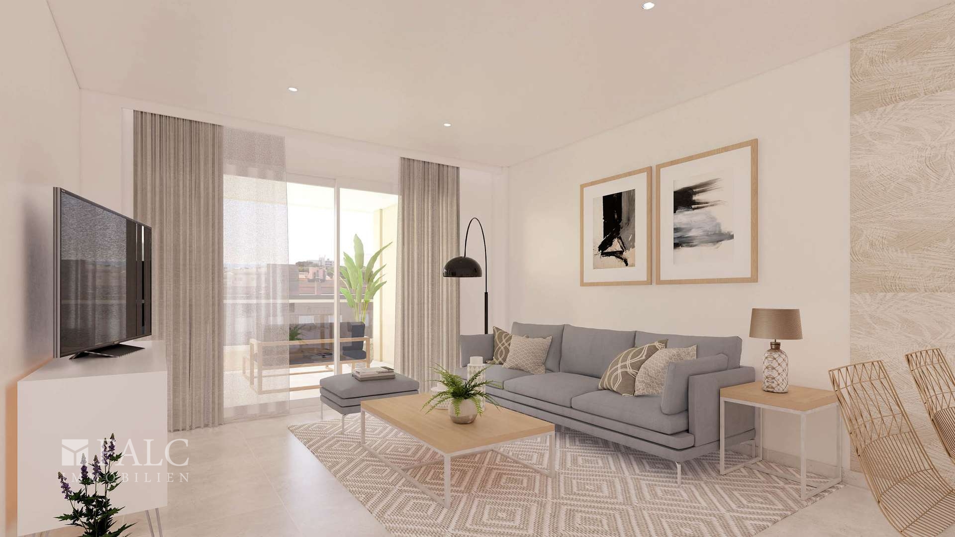 Wohnen Beispiel Rendering