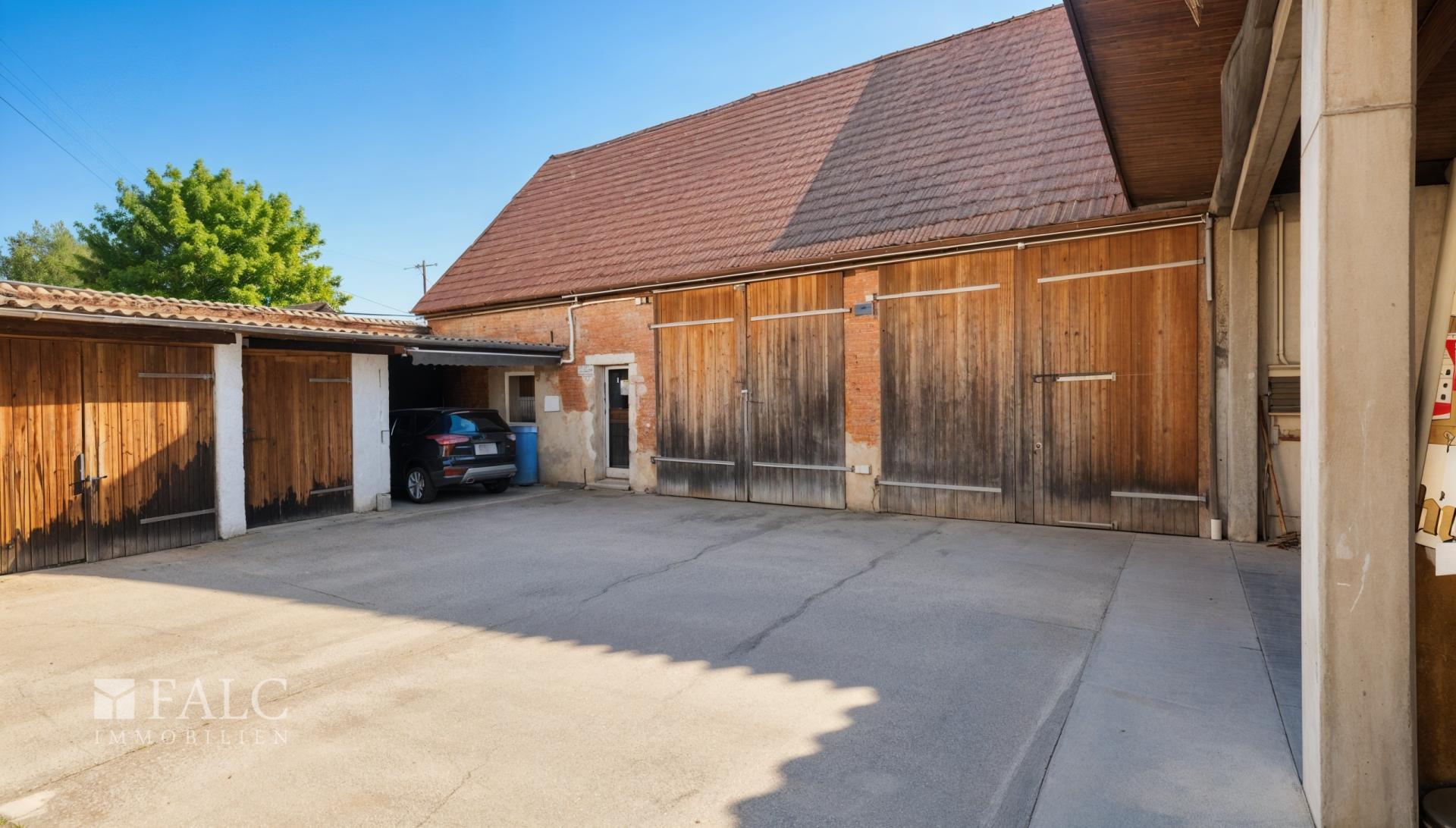 Viel Platz für den Fuhrpark 