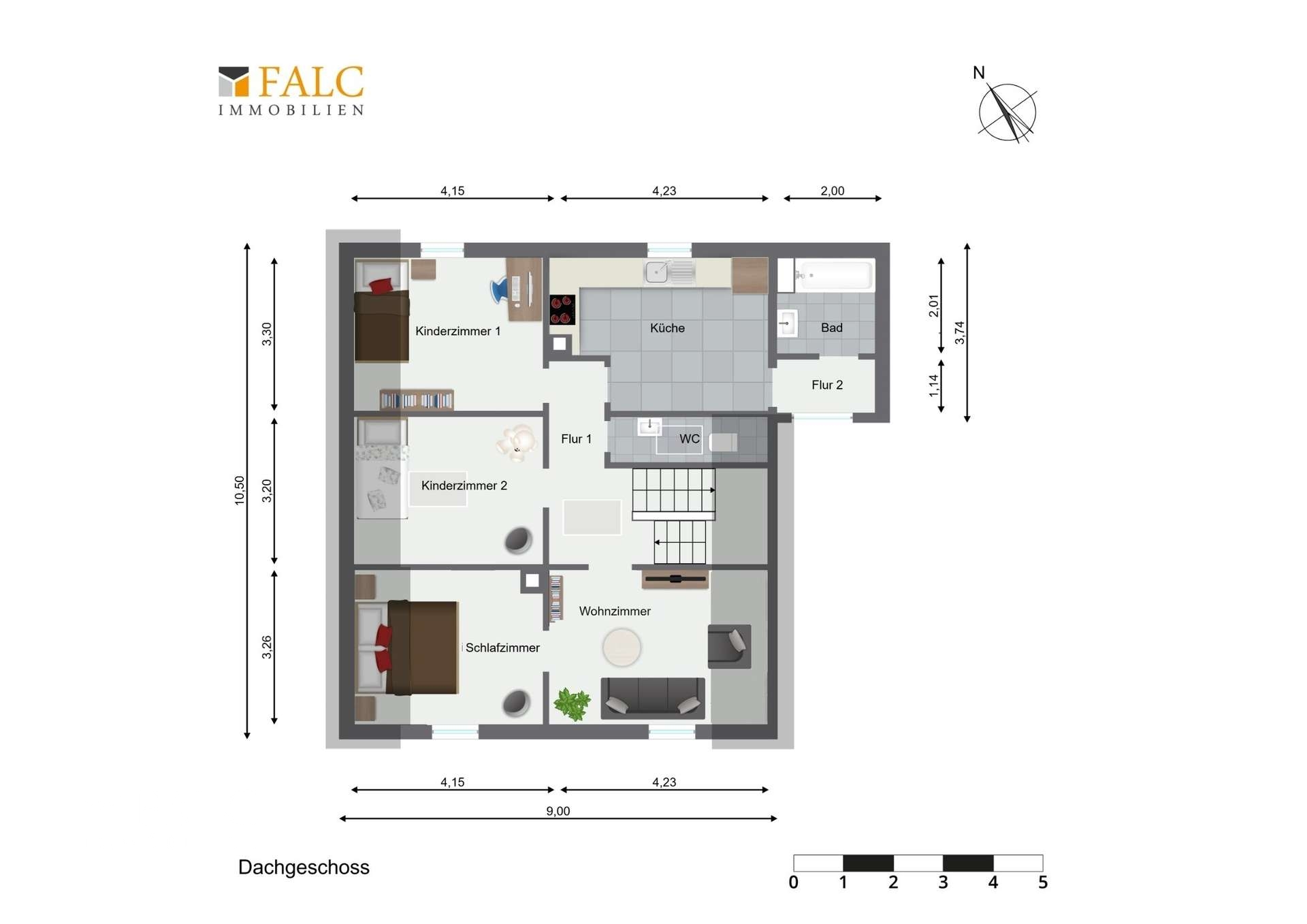 Dachgeschoss als eigene Einheit