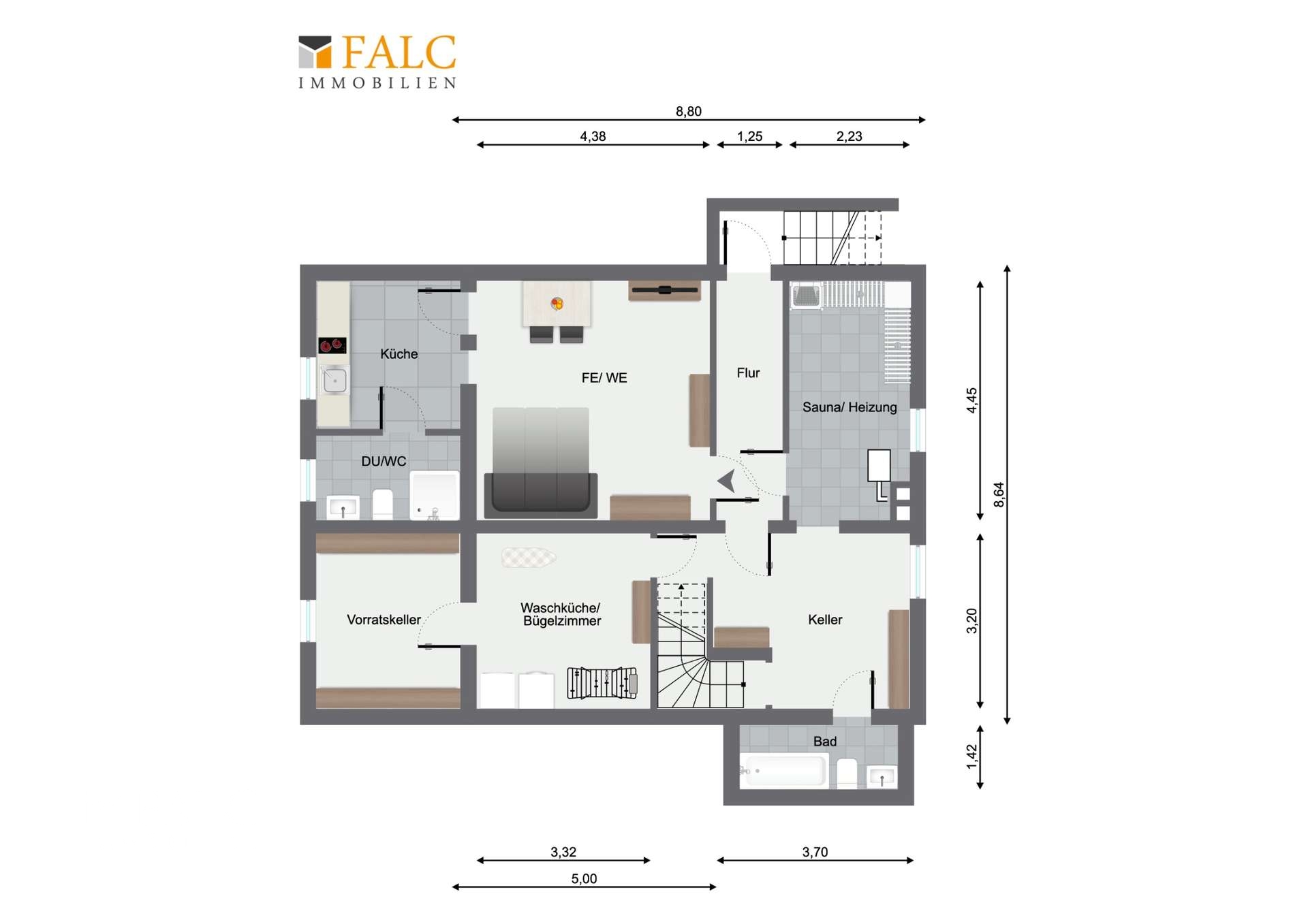 Kellergeschoss Haupthaus