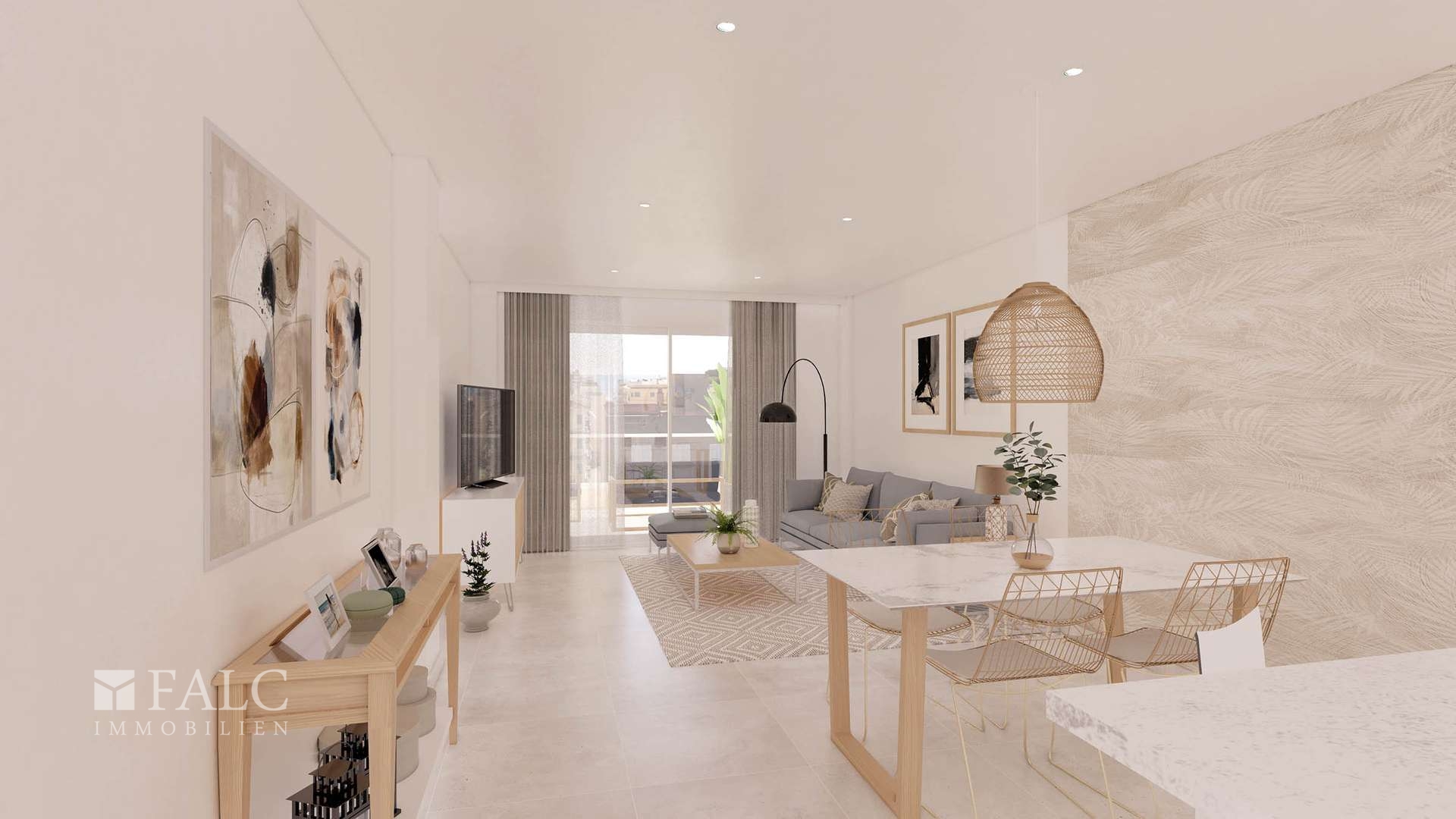 Wohnen Beispiel Rendering