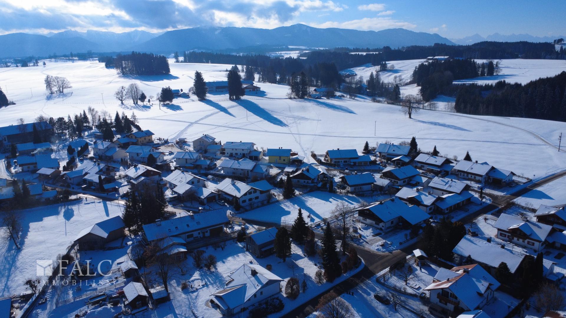 Grundstück mit Alpenblick