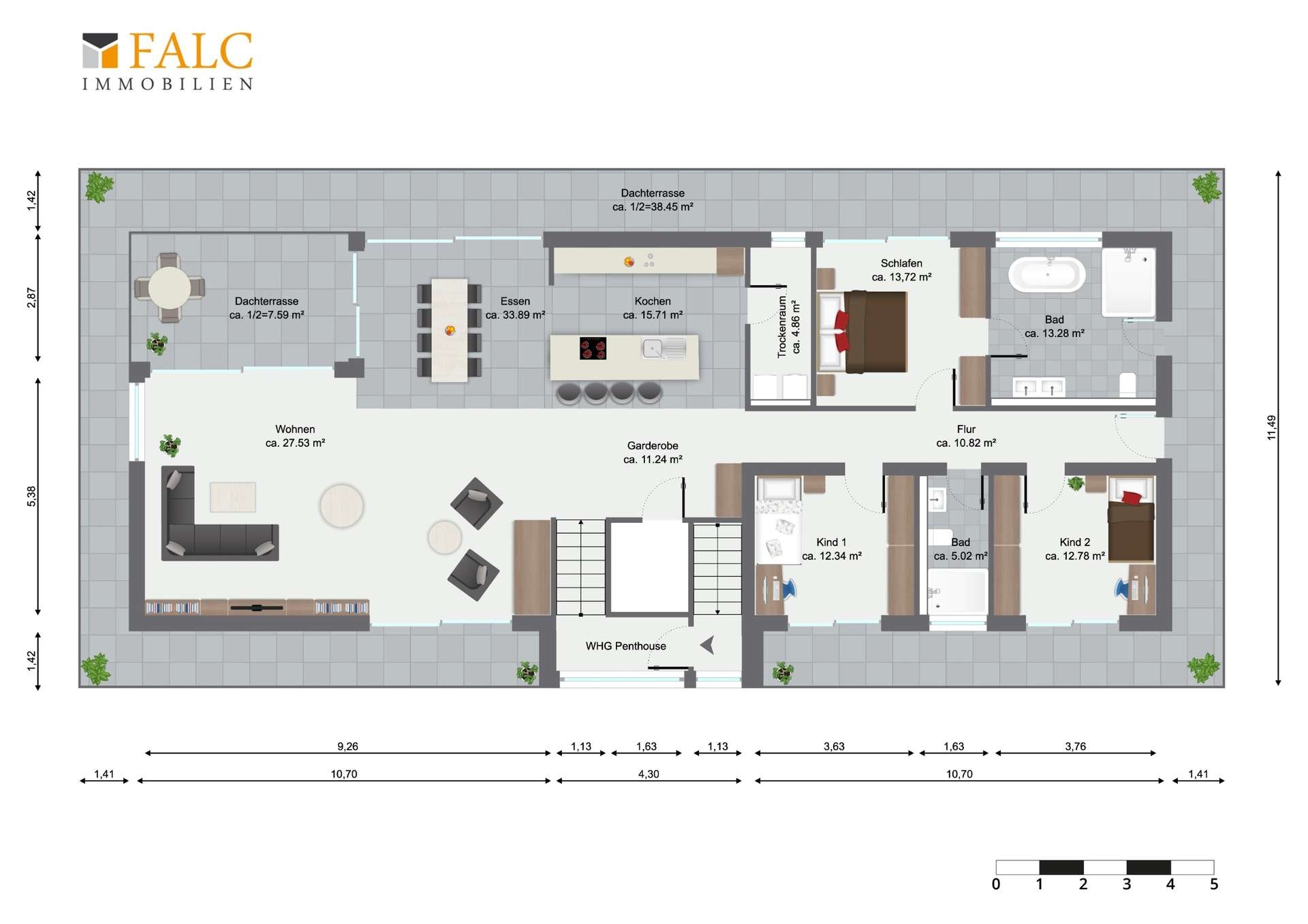 GR Penthouse Wohnung