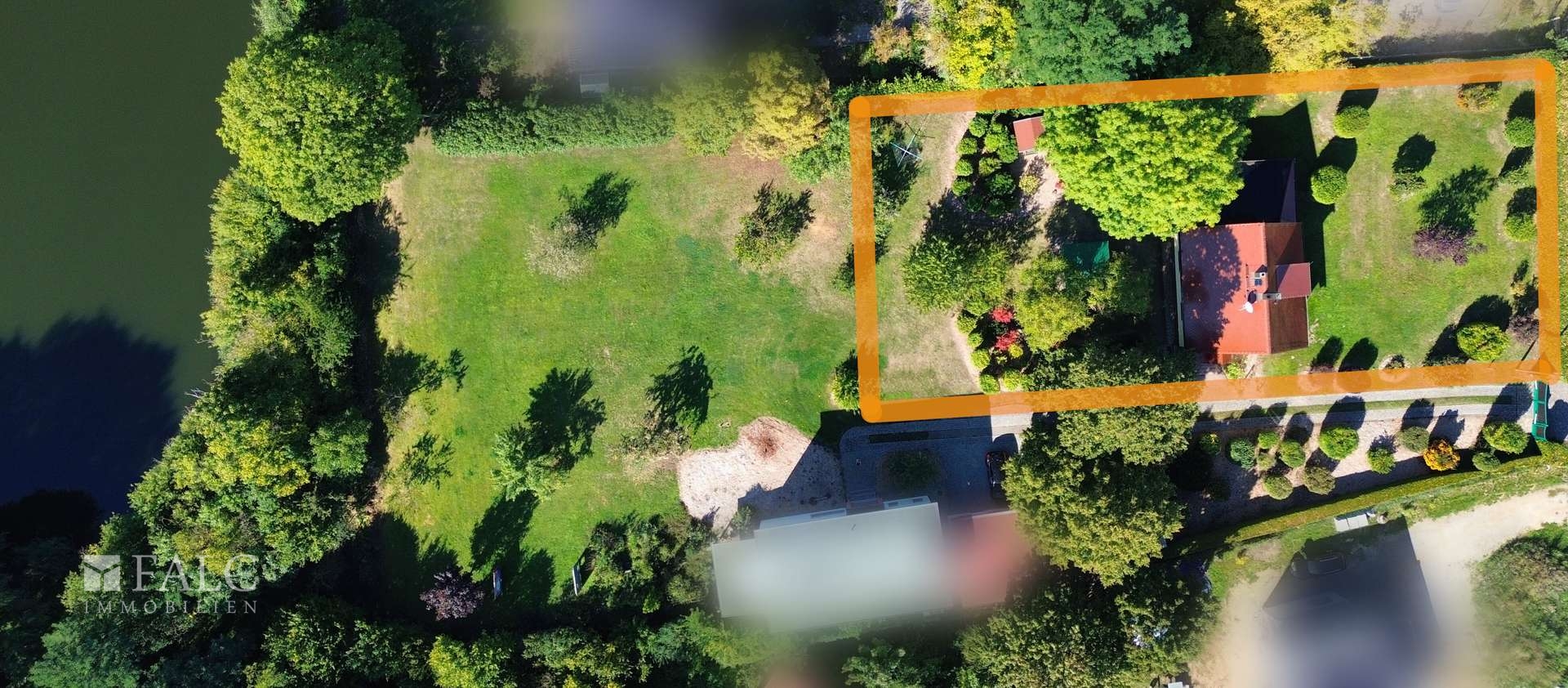 Luftbild - ungefährer Grundstücksverlauf