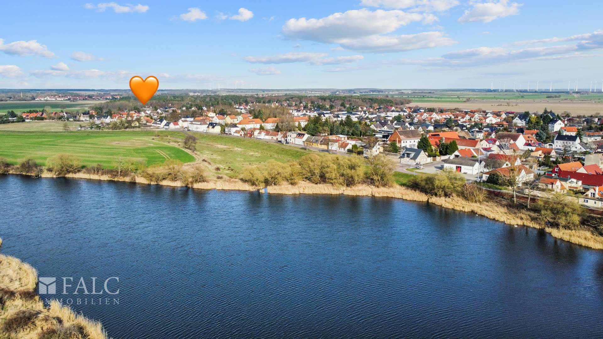 Luftbild vom Biederitzer See