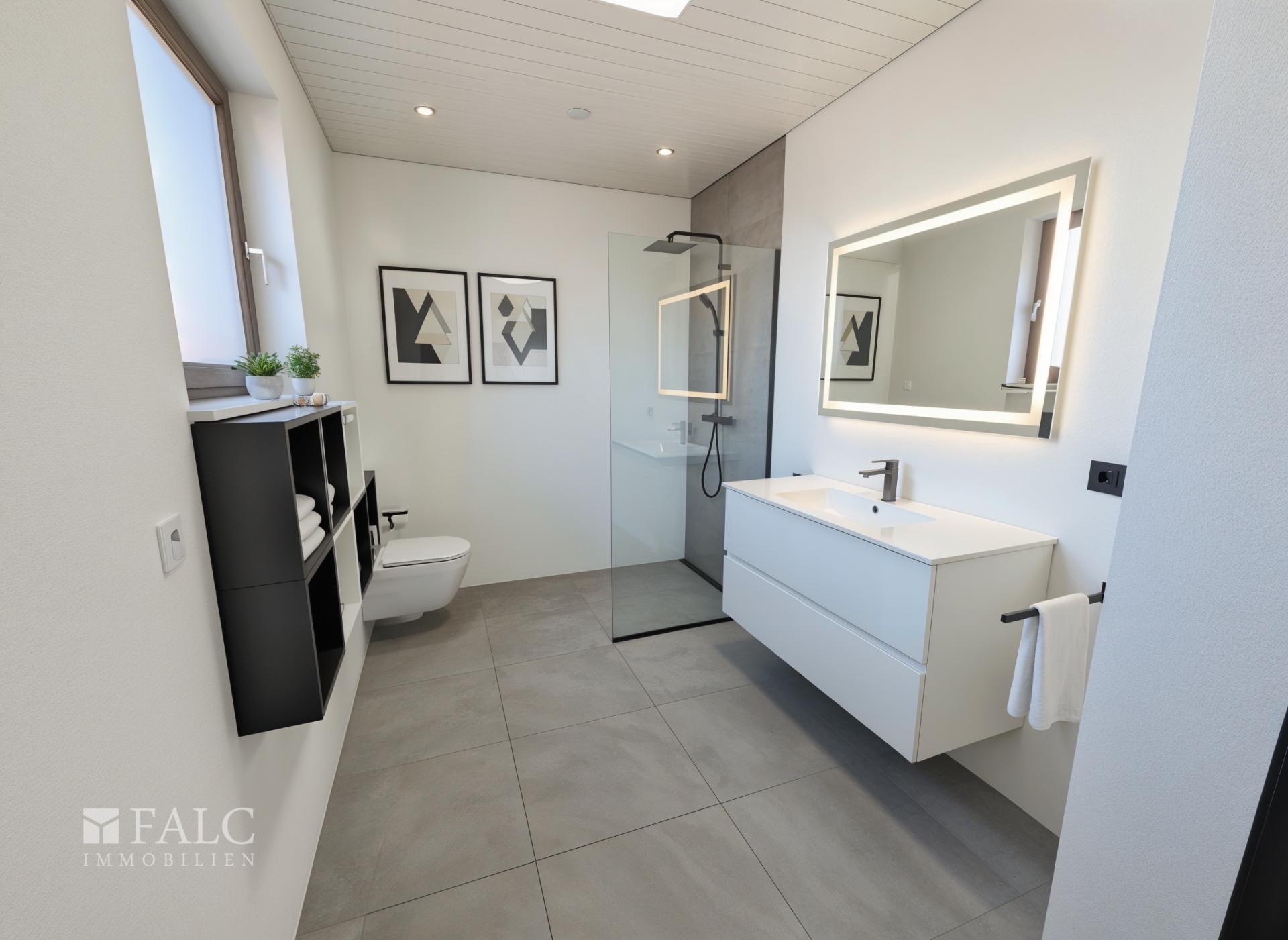 Umbauidee zum Badezimmer (KI generiert)