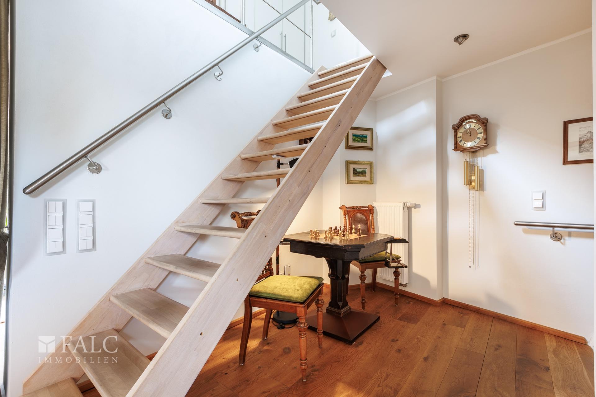 Treppe ins Schlafzimmer Maisonettewohnung