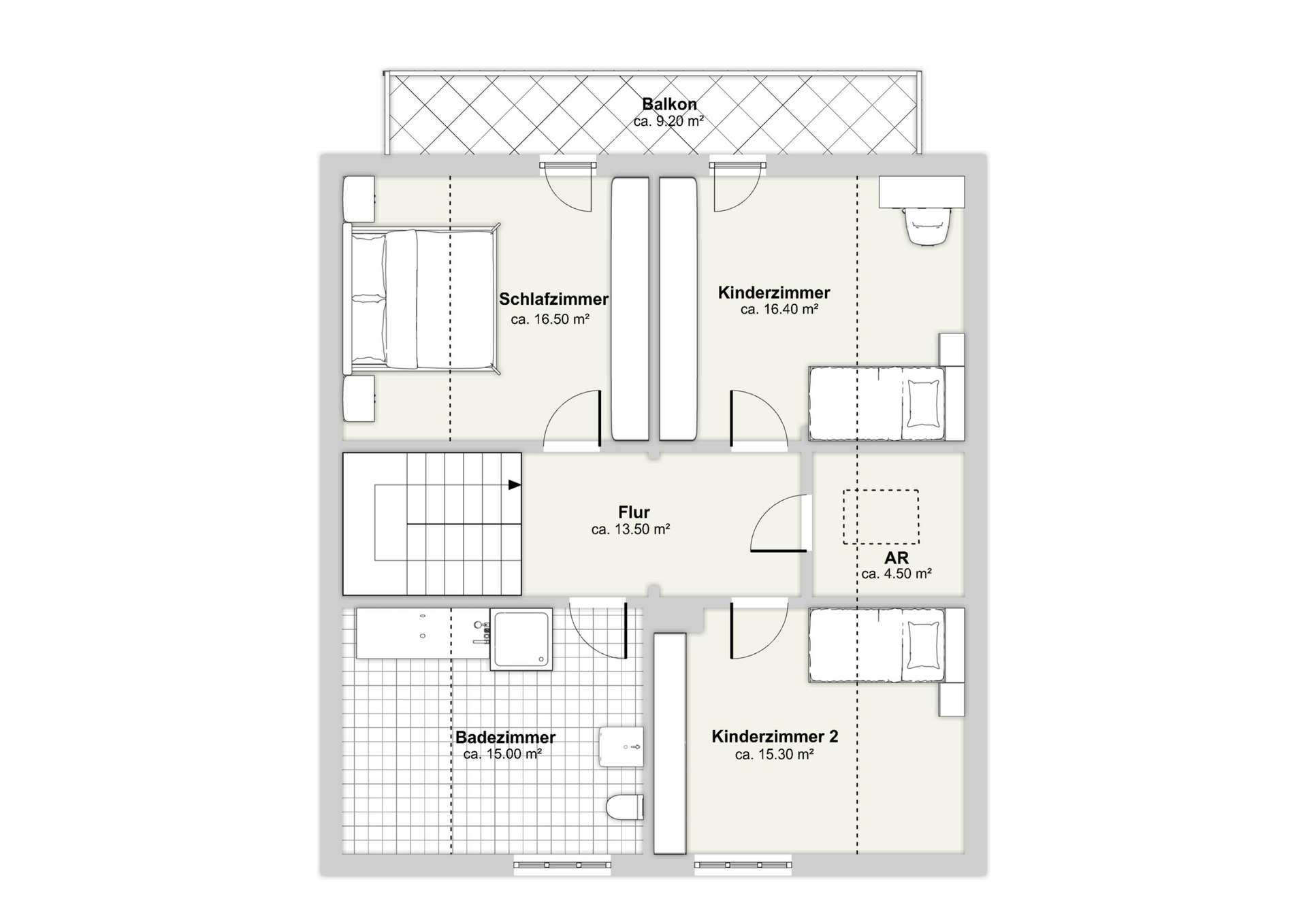 Grundriss Obergeschoss