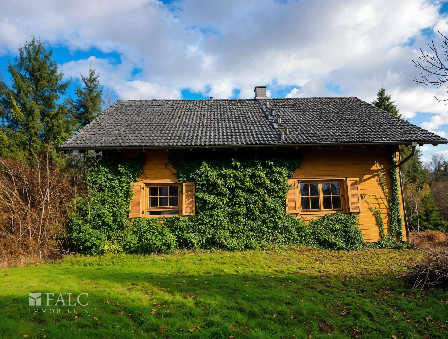 Seitenansicht Garten 