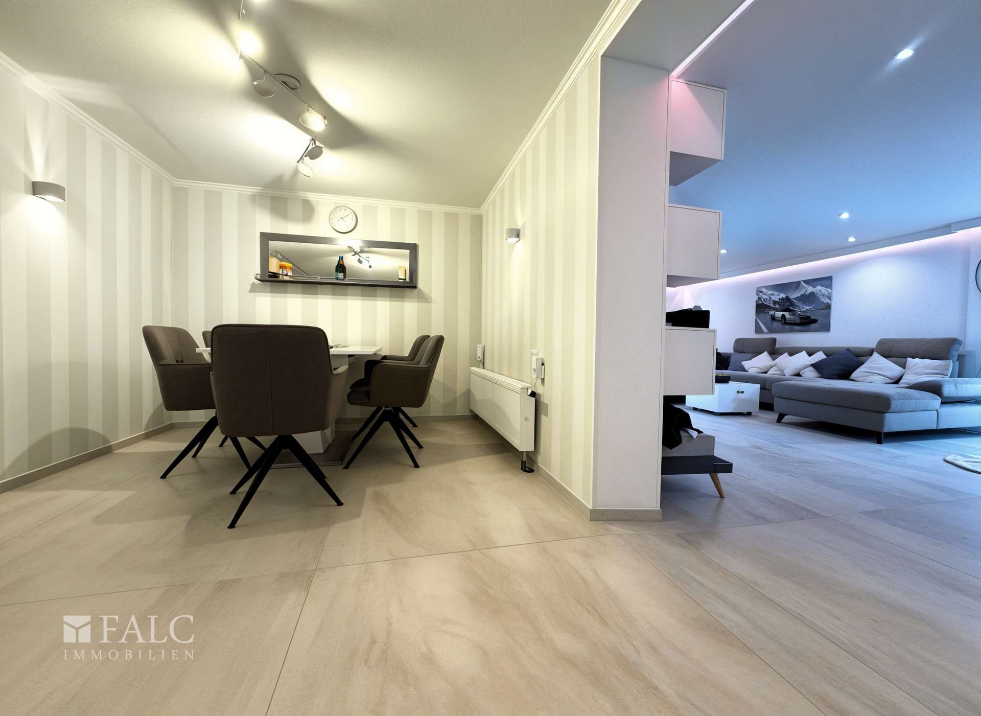 Essbereich + Wohnzimmer - (KI generiert)