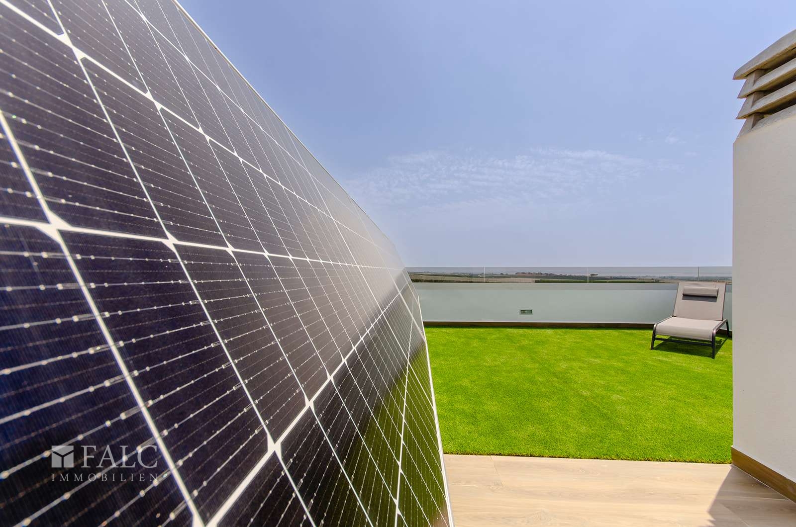 Photovoltaikanlage auf dem Solarium